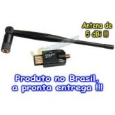 Placa De Rede Wireless / Wifi. Edup 150mbps + Antena 5 Dbi !