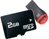 Cartão De Memória Micro Sd 2gb+leitor Usb